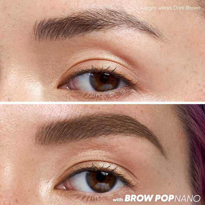Brow Pop Nano Ultra-Fine Detailing Pencil - Makeup - Kosas - B_A-FullFaceNano-DarkBrown2 - The Detox Market | Dark Brown