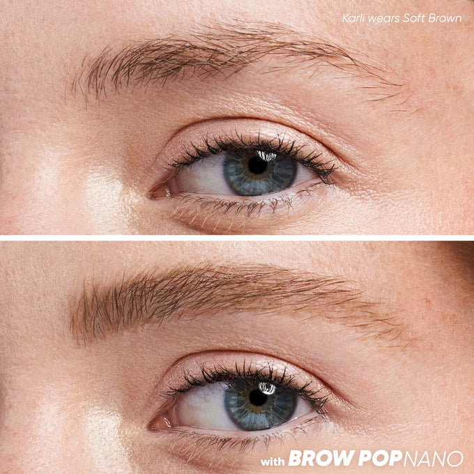 Brow Pop Nano Ultra-Fine Detailing Pencil - Makeup - Kosas - B_A-FullFaceNano-SoftBrown2 - The Detox Market | Soft Brown