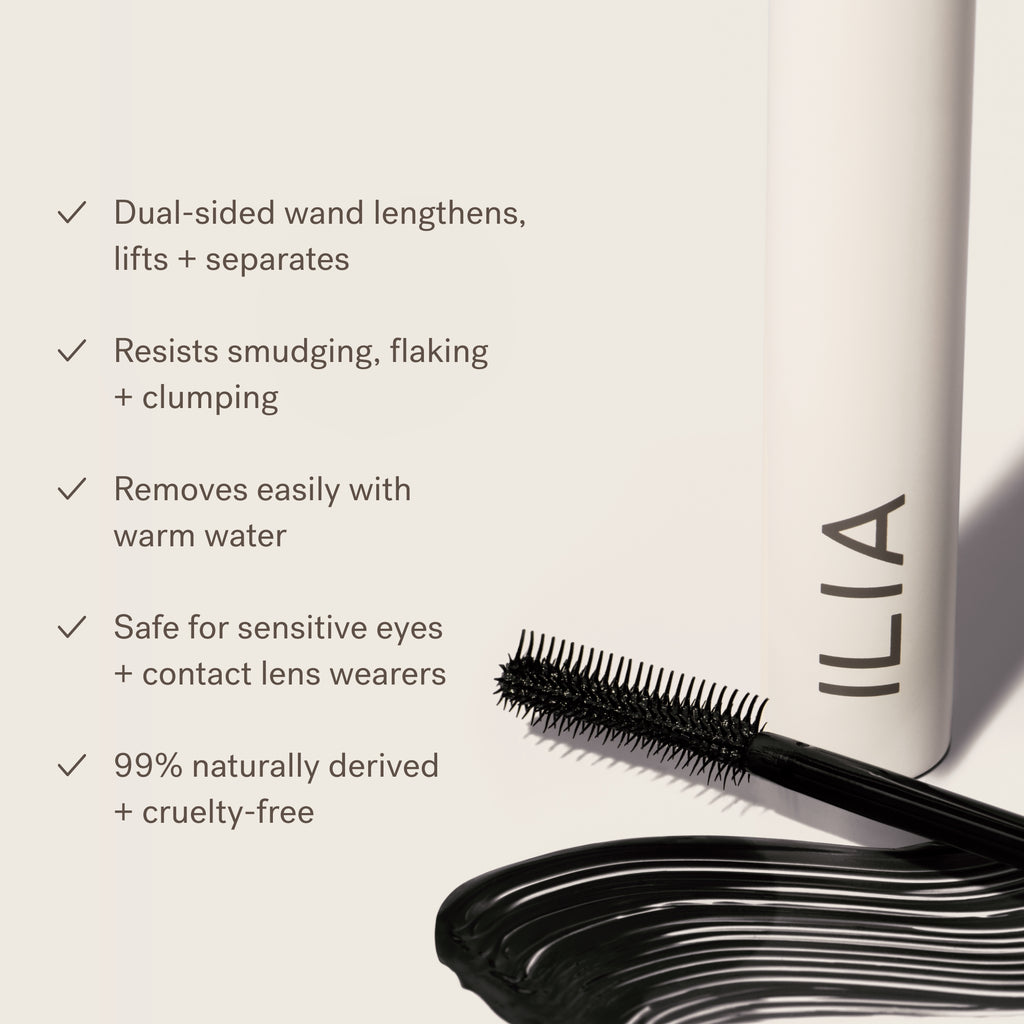 Limitless Lash Mascara - Makeup - ILIA - ILIA_2023_LimitlessLash-Benefits_2000x2000_aad74f68-d659-42e3-9600-d5408d2cbce4 - The Detox Market | After Midnight
