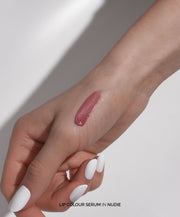 Fitglow Beauty-Lip Color Serum-Makeup-LipColourSerum_handswatch_nudie_02_DTC-The Detox Market | Nudie - Pink Nude