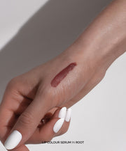 Fitglow Beauty-Lip Color Serum-Makeup-   LipColourSerum_handswatch_root_02_DTC-The Detox Market | Root - Earthy Brown Plum