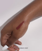 Fitglow Beauty-Lip Color Serum-Makeup-LipColourSerum_handswatch_root_DTC-The Detox Market | Root - Earthy Brown Plum