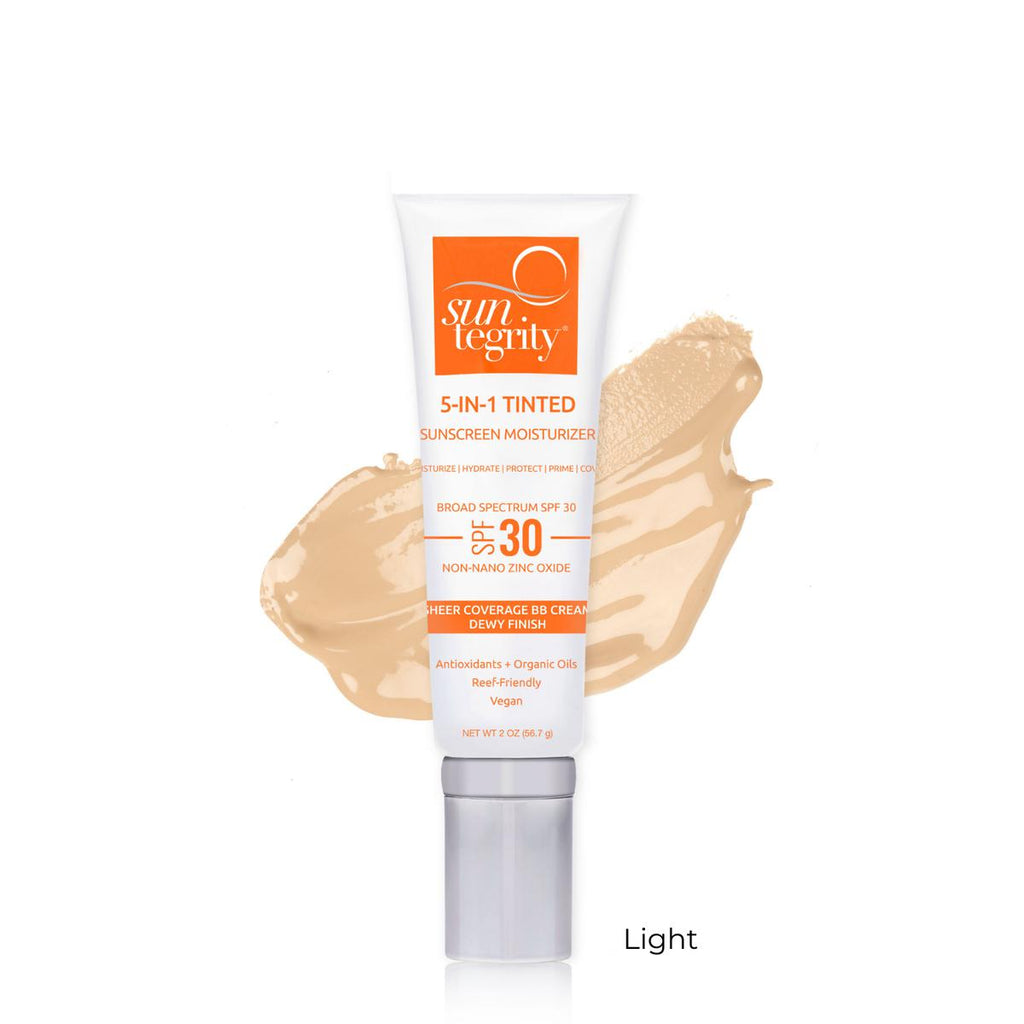 Suntegrity-5-IN-1 Tinted Sunscreen Moisturizer - Broad Spectrum SPF 30-Sun Care-25-in-1Tinted-Light_wswatch_name-The Detox Market | Light