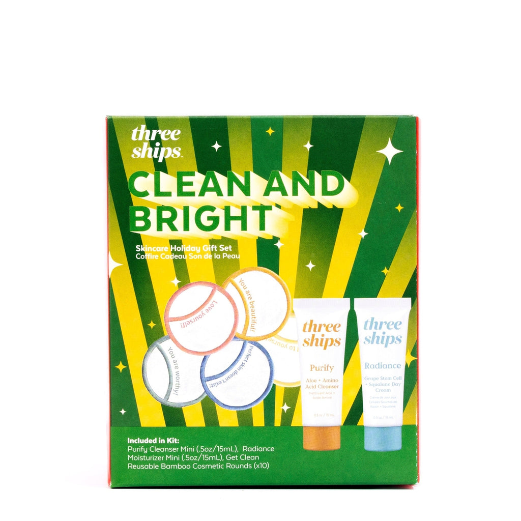 Three Ships-Clean and Bright Skincare Holiday Gift Set-