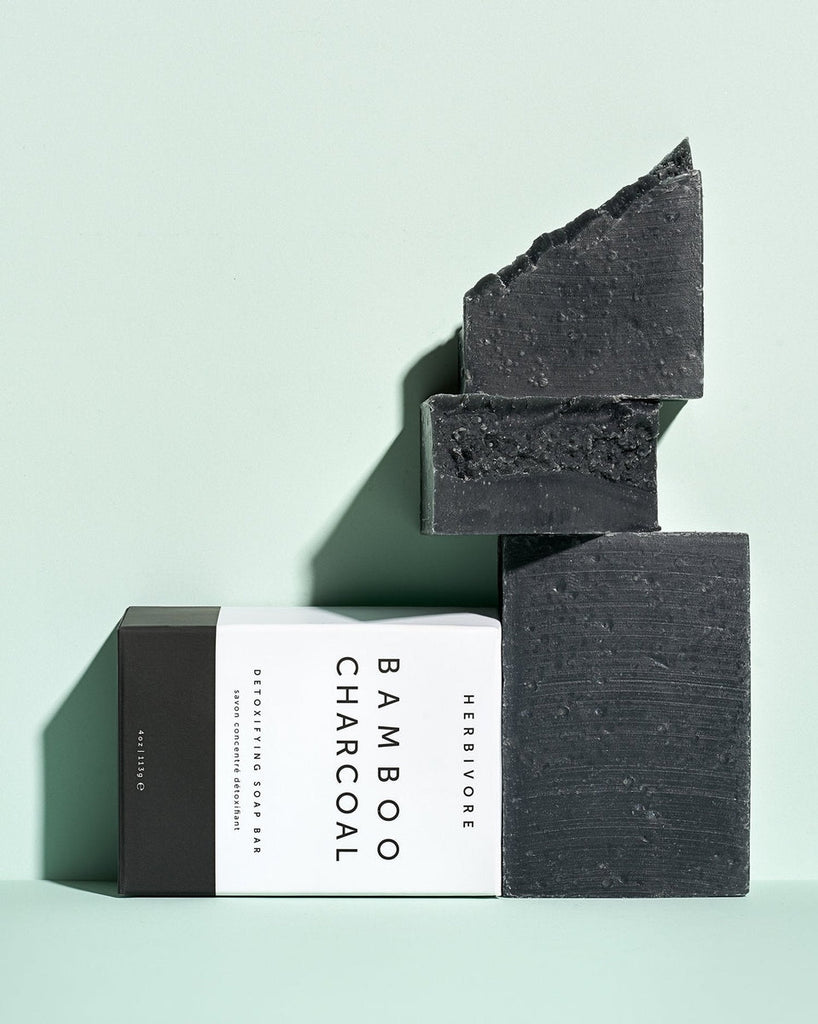 Herbivore-Bamboo Charcoal Cleansing Bar-