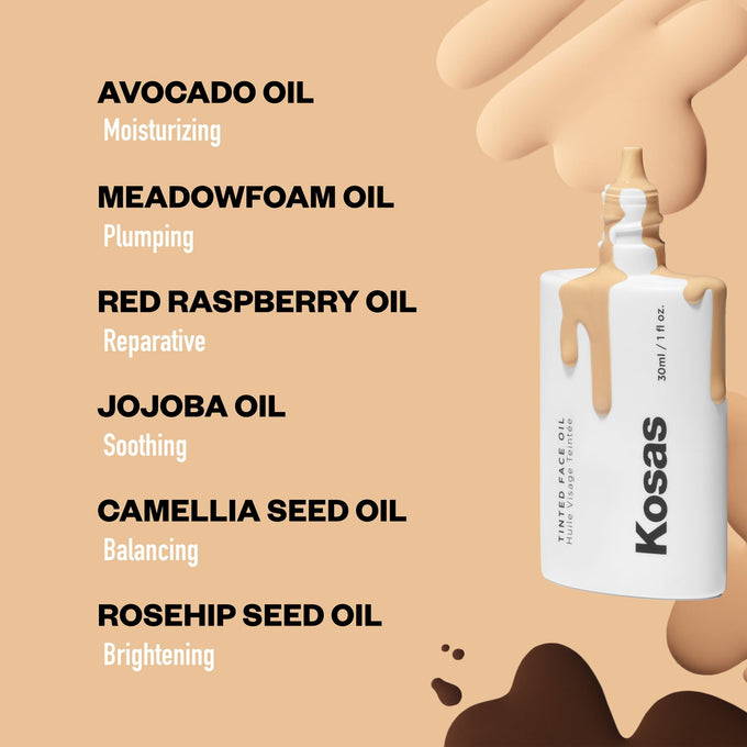 Tinted Face Oil - Makeup - Kosas - Kosas2022_TFO_10_PDP_05_Ingredients - The Detox Market | Always
