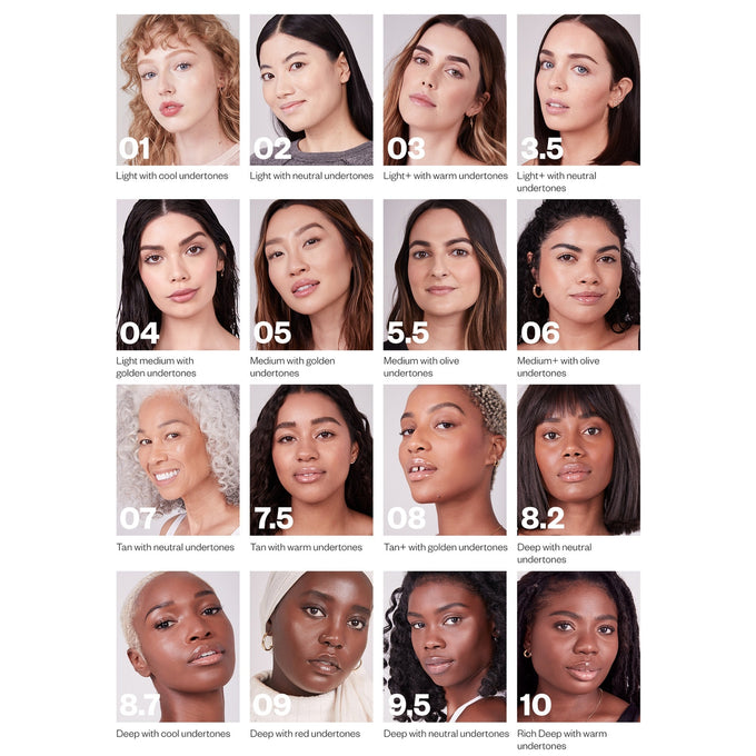 Tinted Face Oil - Makeup - Kosas - Kosas2022_TFO_10_PDP_06_FaceChart - The Detox Market | Always