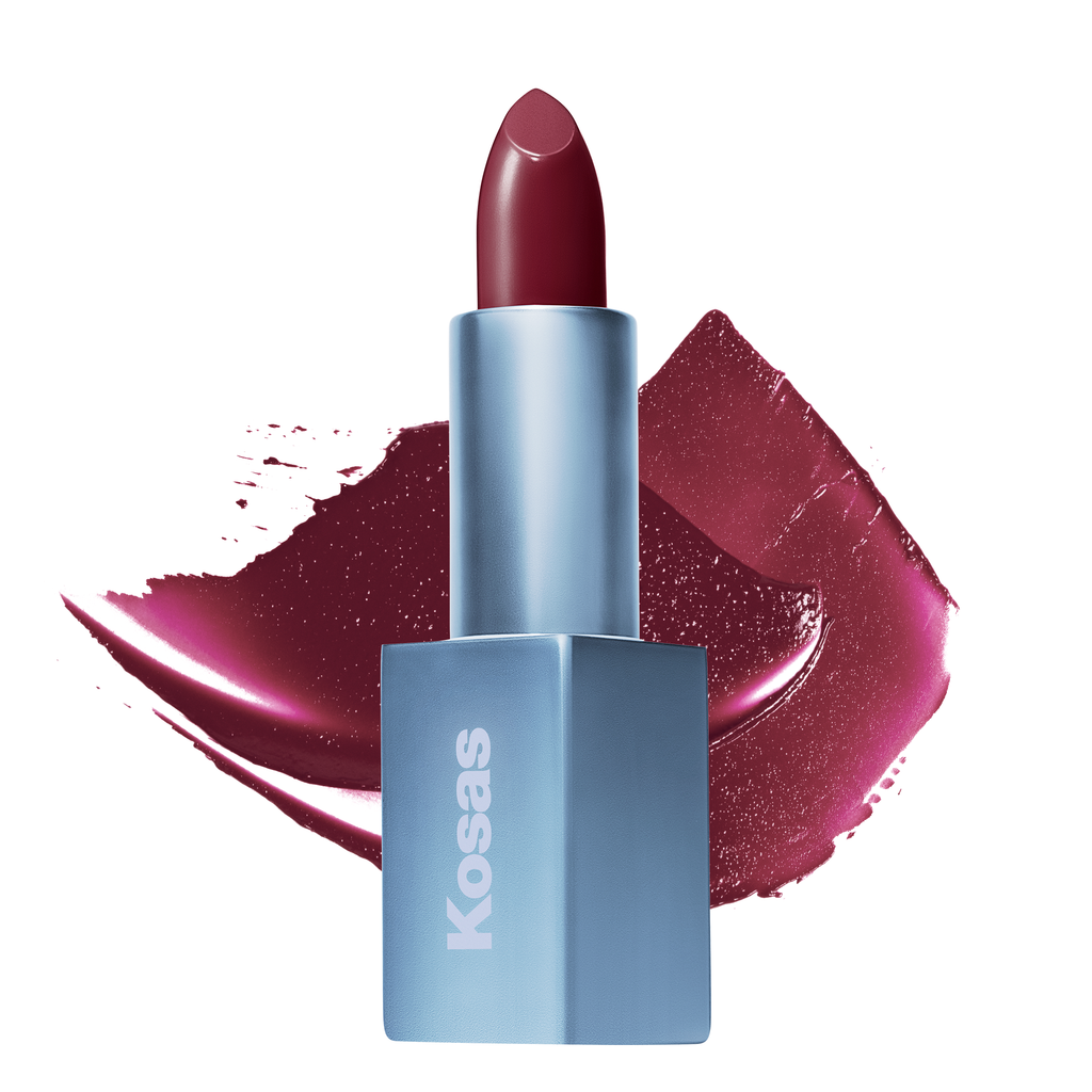 Weightless Lip Color Nourishing Satin Lipstick - Makeup - Kosas - PDP-Weightless-Star-Power - The Detox Market | Star Power - cool burgundy
