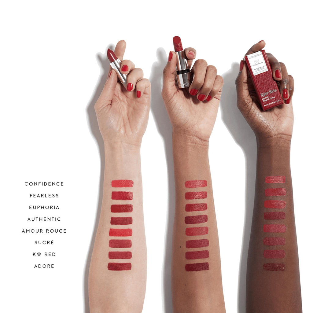 The Red Edit Lipstick - Makeup - Kjaer Weis - Red-Edit-Lipstick-Arm-Swatches-v1-TDM - The Detox Market | Always