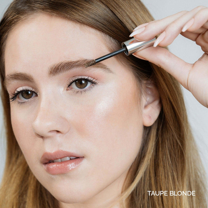 Protein Plant Brow Gel - Makeup - Fitglow Beauty - browgel_lifestyle_taupeblonde - The Detox Market | Taupe Blonde