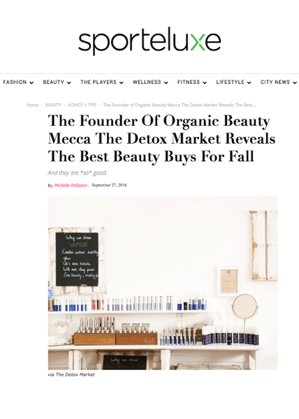Sportluxe-The Detox Market