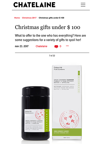 Chatelaine November 23, 2017-The Detox Market