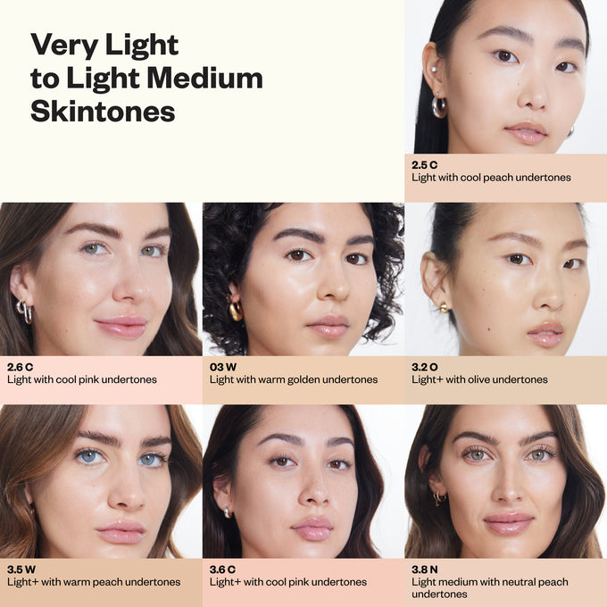 Kosas-Revealer Super Creamy + Brightening Concealer with Caffeine and Hyaluronic Acid-Makeup-02ShadeChart_2.5-3.6-The Detox Market | Always