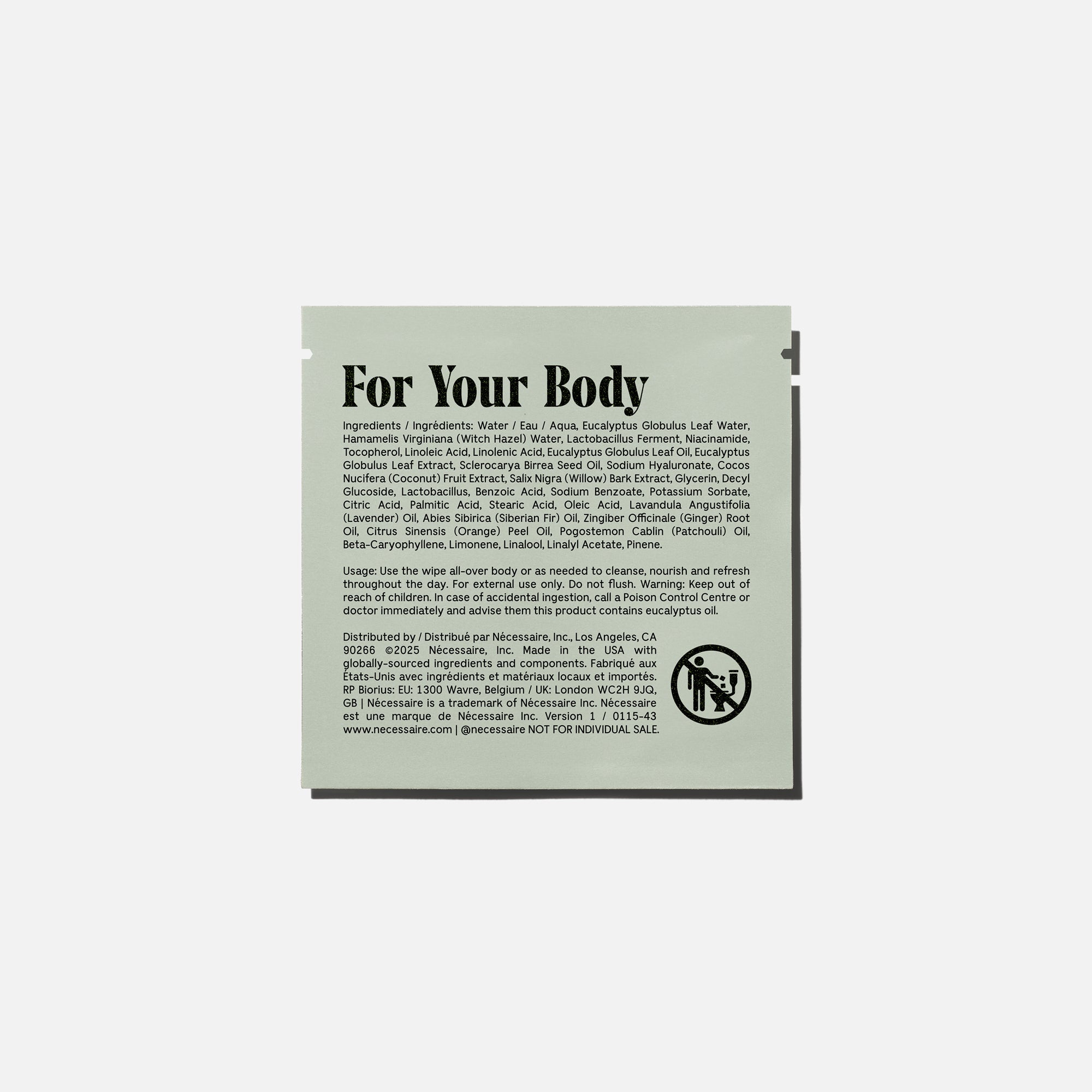 The Body Wipe Eucalyptus
