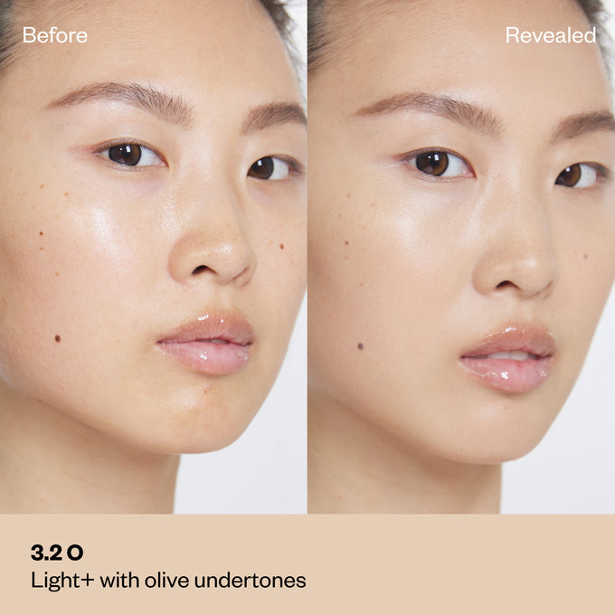 Kosas-Revealer Super Creamy + Brightening Concealer with Caffeine and Hyaluronic Acid-Makeup-1-BeforeandAfterCards_3.2-The Detox Market | 3.2 - Light with Neutral Olive Undertones