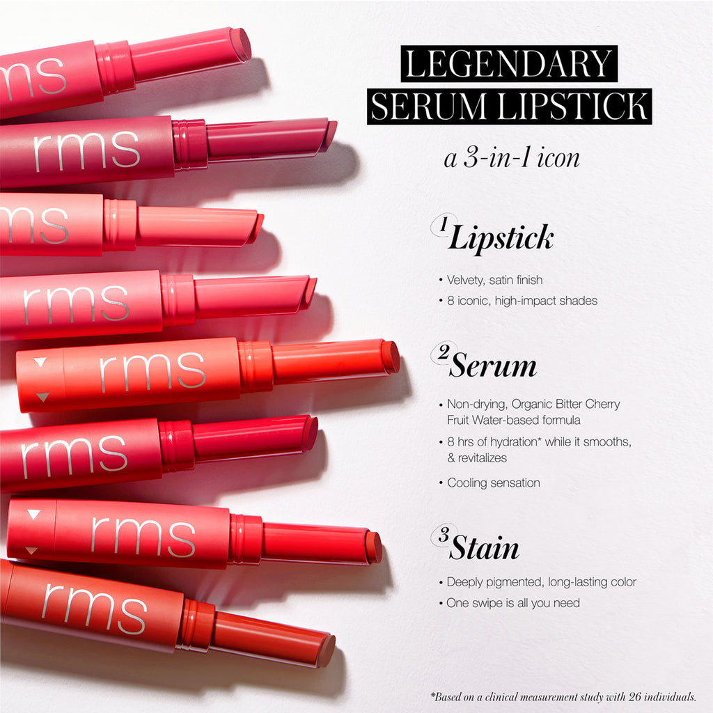 Legendary Serum Lipstick - Makeup - RMS Beauty - Legendary-Lipstick-3-in-1 - The Detox Market | Always