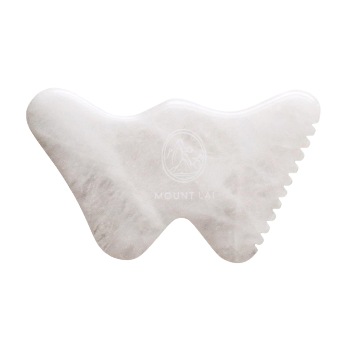 The Vitality Qi White Jade Gua Sha Sculpting Tool