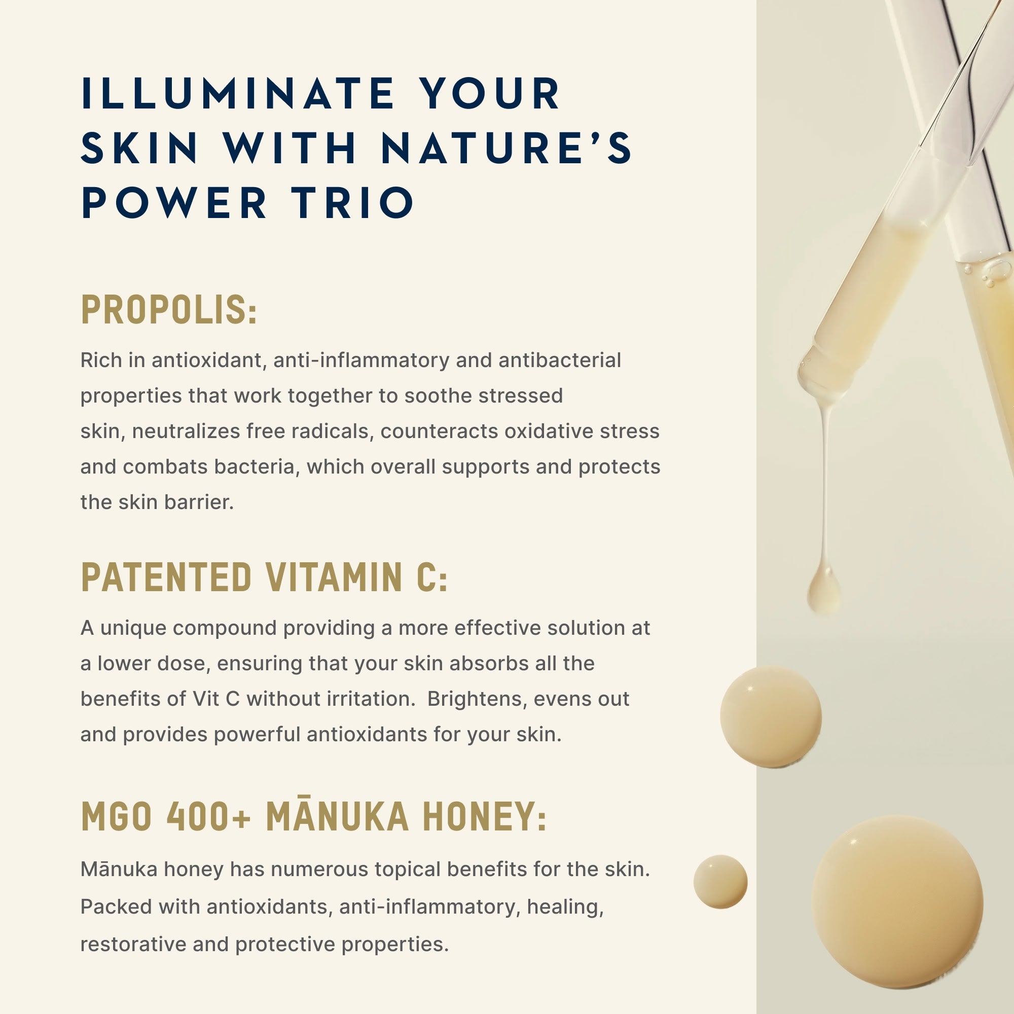 Mānuka Health-Pro Vitality Daily Restorative Face Serum With Propolis & Vitamin C-Skincare-2026ProVitalFaceSerum_PDPStatic_2-The Detox Market | 