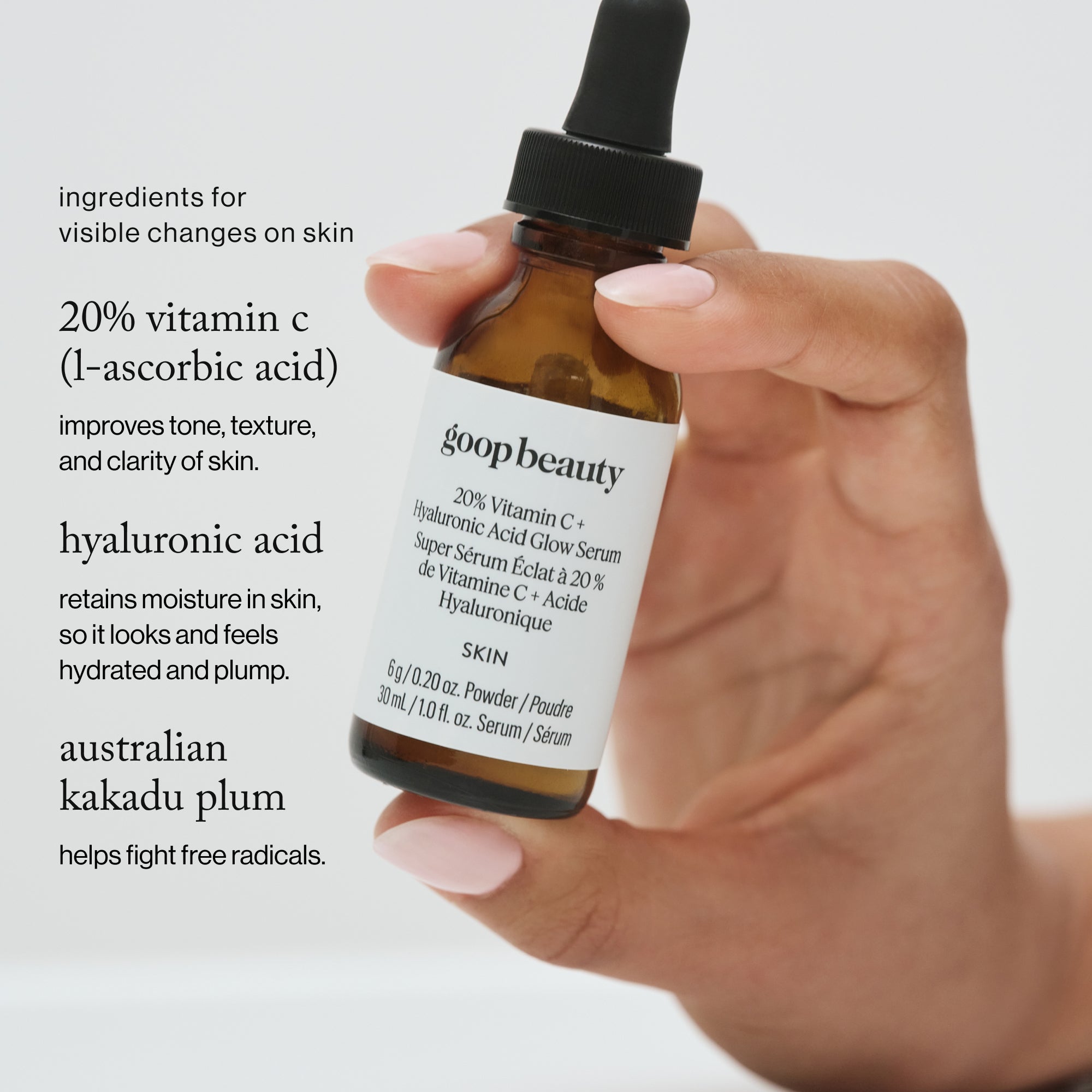 glutathione dmso vitamin c eye drops 1/2 oz. / 15ml GOOPGLOW 20% Vitamin C +