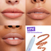 Kosas-Hotliner Hyaluronic Acid Contouring Lip Liner-Makeup-2_Grid-Epic-The Detox Market | Epic - Soft Caramel Brown