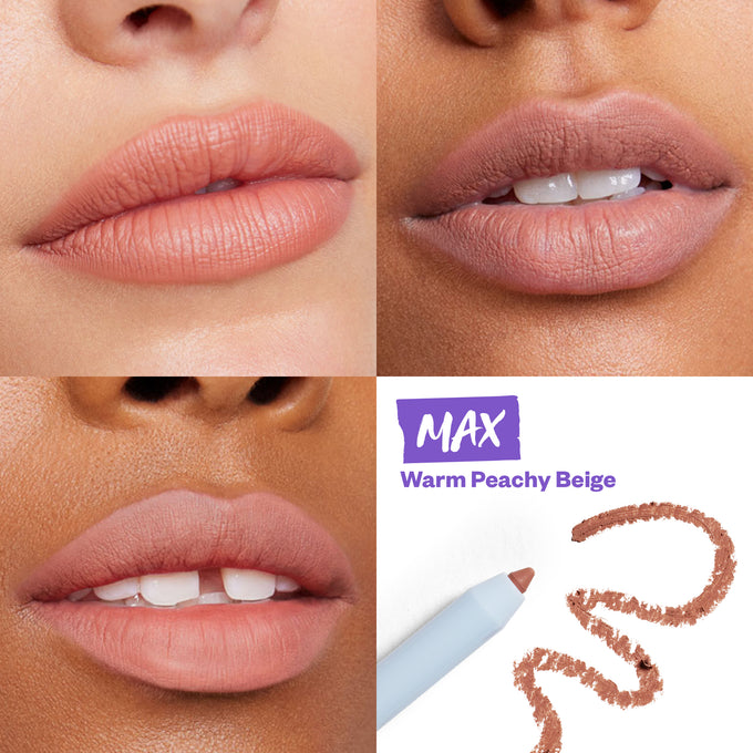 Kosas-Hotliner Hyaluronic Acid Contouring Lip Liner-Makeup-2_Grid-Max-The Detox Market | Max - Warm Peachy Beige