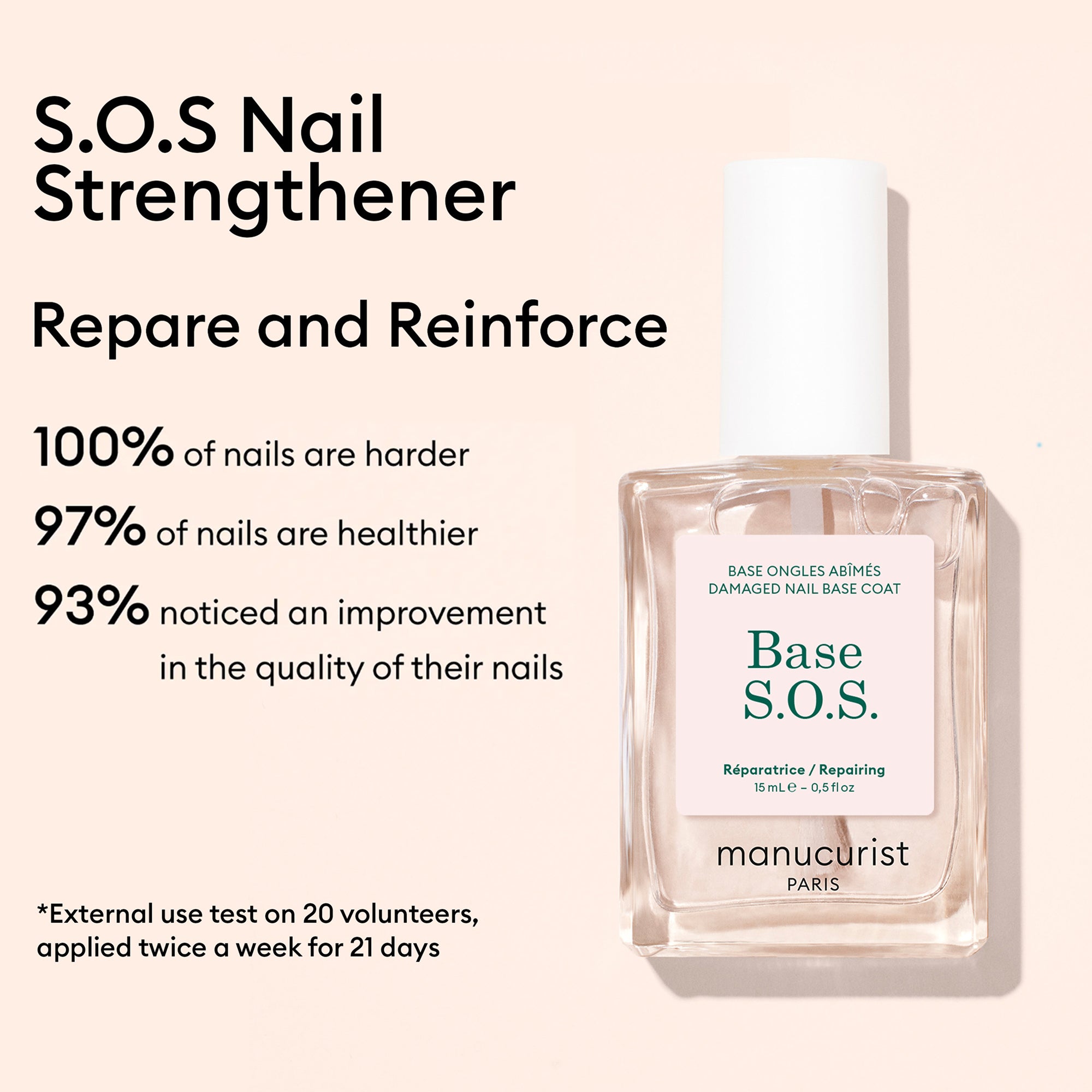 Repairing Nail Care Set - 3-Step Manicure For Damaged Nails