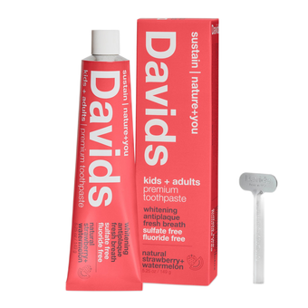 Davids Kids+Adults Strawberry+Watermelon toothpaste