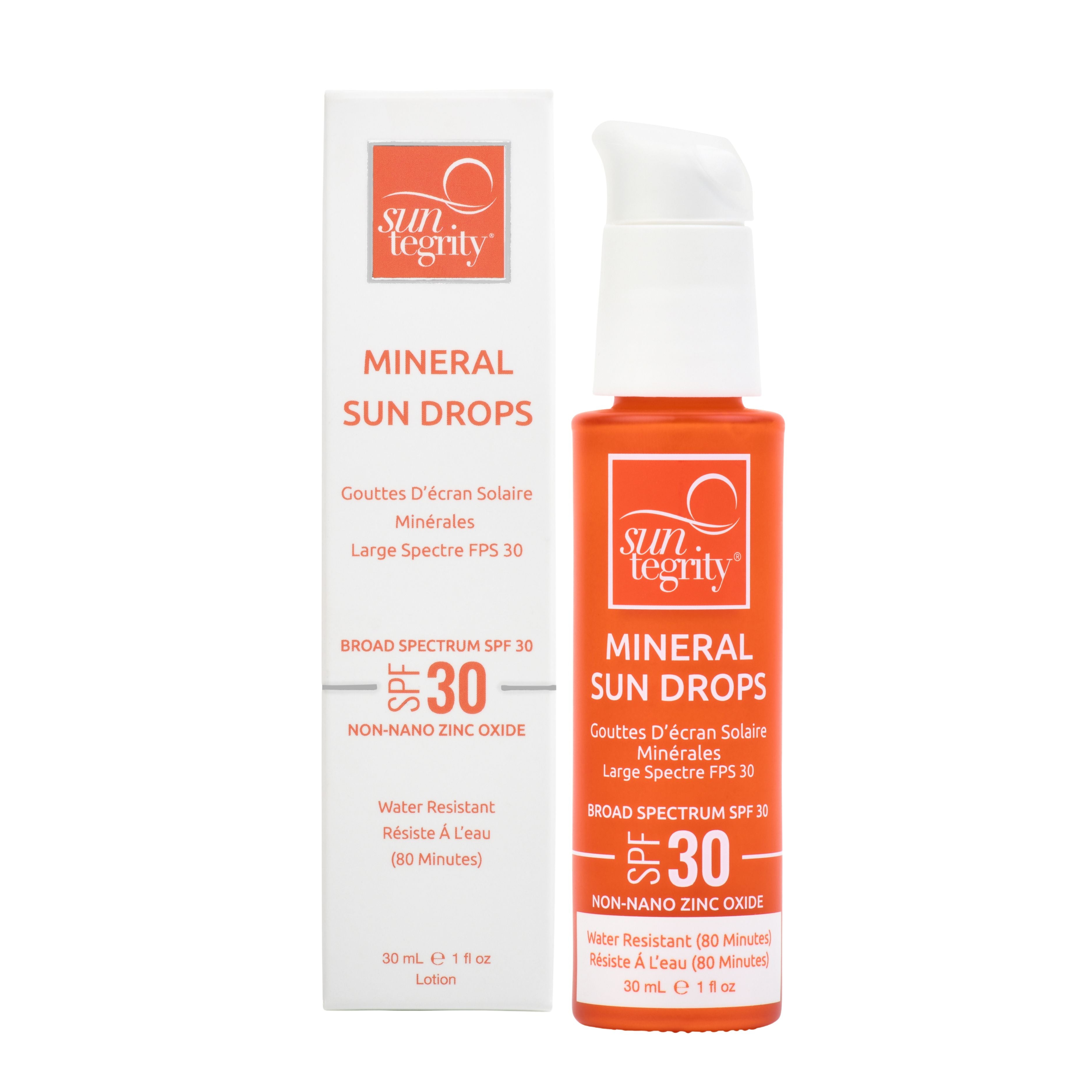 Suntegrity-Mineral Sun Drops - Broad Spectrum Spf 30-Sun Care-4-MineralSunDropswithPump_MainwithBox-The Detox Market | 