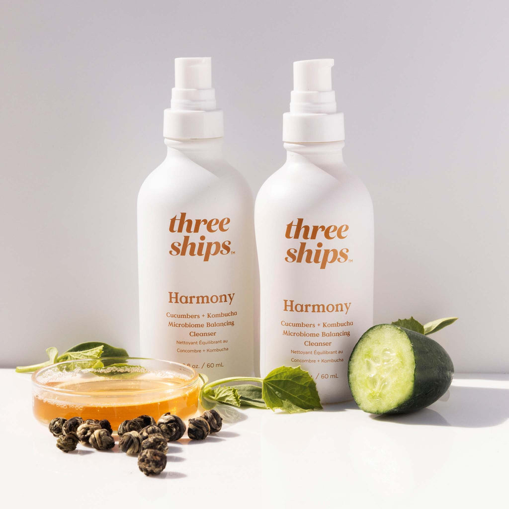 Three Ships-Harmony Cucumber + Kombucha Microbiome Balancing Cleanser-