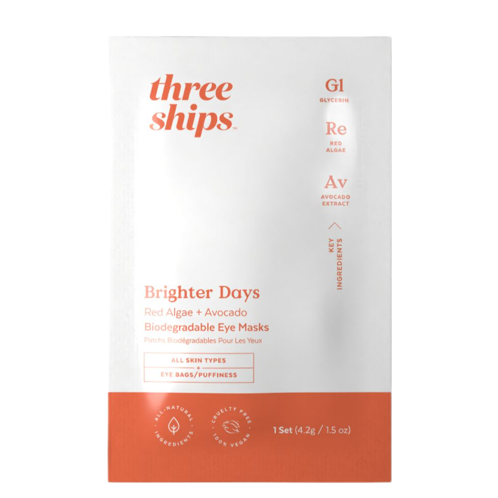 Brighter Days Red Algae + Avocado Biodegradable Eye Mask - Single