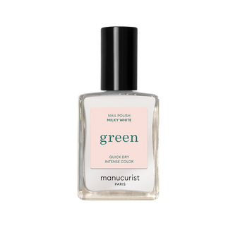 Green Nail Polish - Milky White