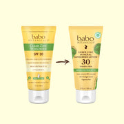 Babo Botanicals-SPF 30 Clear Zinc, Fragrance Free Sunscreen Lotion-Body-8077-beforeafter-The Detox Market | 
