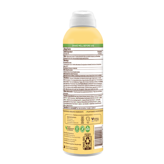 Babo Botanicals-SPF 30 Sheer Zinc Continuous Spray Sunscreen-Body-8097-back-The Detox Market | 