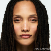 RMS Beauty-Eyelights Cream Eyeshadow-Makeup - 810170740213-EL12-CRYSTAL-SLIPPER-EYELIGHTS-MODEL-2-2000X2000 - The Detox Market | Crystal Slipper - Sunkissed pink-buff with a soft golden glow