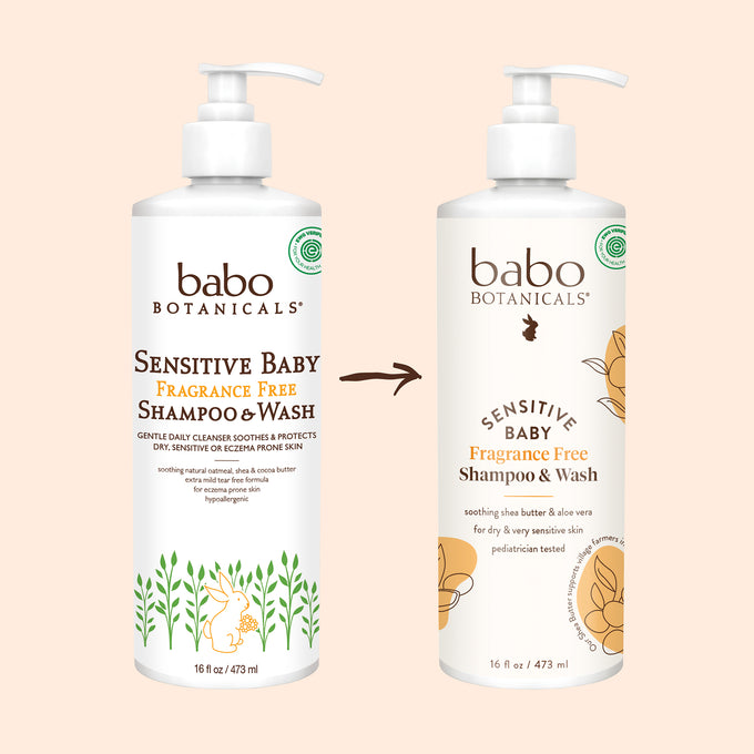 Babo Botanicals-Sensitive Baby Fragrance Free Shampoo & Wash-Body-8561-beforeafter-The Detox Market | 