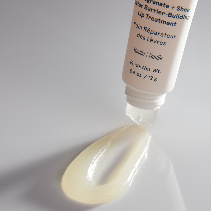 Three Ships-Softserve™ Pomegranate + Shea Butter Barrier-Building Lip Treatment-Skincare-990478500051_2_Texture-The Detox Market | 