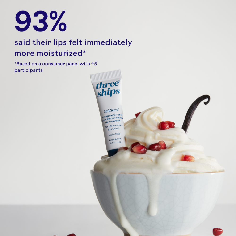 Three Ships-Softserve™ Pomegranate + Shea Butter Barrier-Building Lip Treatment-Skincare-990478500051_3_Stat1-The Detox Market | 