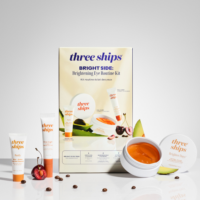 Three Ships-Bright Side: Brightening Eye Routine Kit-Skincare-990478500181_4_ProductLifestyle2-The Detox Market | 