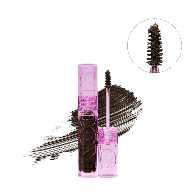 Kosas-Air Brow Tinted Volumizing Treatment Gel-Makeup-AIRBROWTINTED_BROWNBLACK_SMUDGE-The Detox Market | Brown Black - Soft Brown black