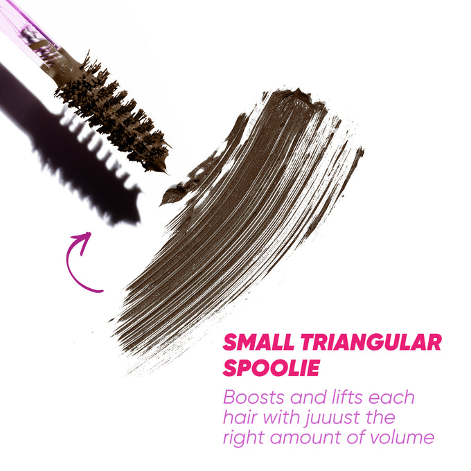 Kosas-Air Brow Tinted Volumizing Treatment Gel-Makeup-AIRBROW_Tinted_PDP_NA_Spoolie_DARKBROWN_2.2025-The Detox Market | Dark Brown - Rich dark brown