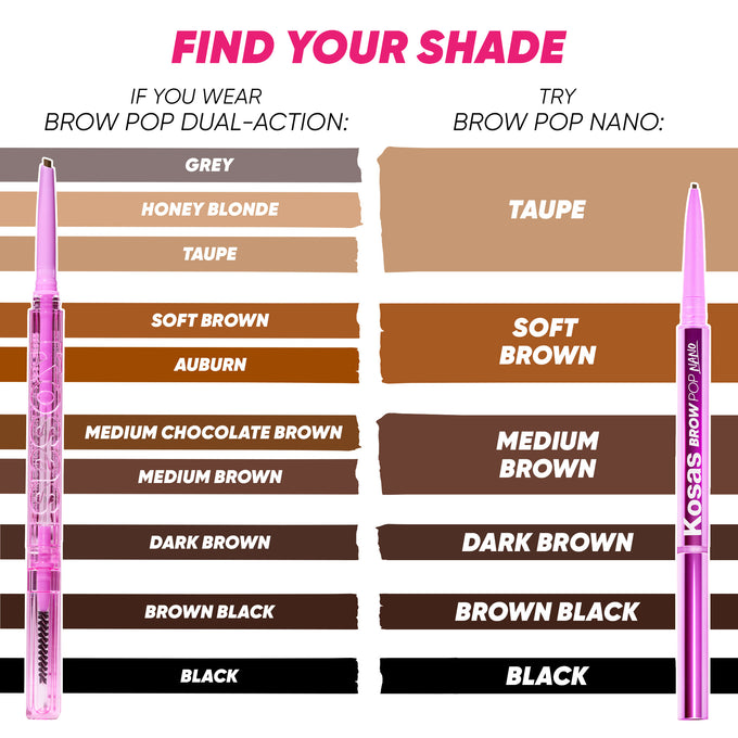Kosas-Brow Pop Dual-Action Defining Pencil-Makeup-BROWPOP_DualAction_PDP_NA_FindYourShade_11.2024-The Detox Market | Always