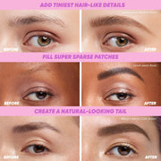 Brow Pop Nano Ultra-Fine Detailing Pencil - Makeup - Kosas - BROWPOP_Nano_PDP_NA_ProblemSolution_2.2025 - The Detox Market | Always