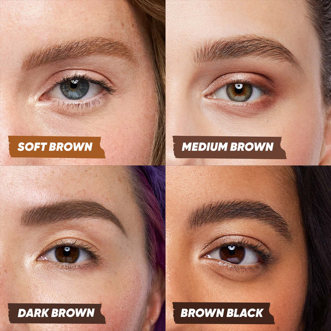 Brow Pop Nano Ultra-Fine Detailing Pencil - Makeup - Kosas - BROWPOP_Nano_PDP_NA_ShadeChartformediumbrownanddarkbrown - The Detox Market | Medium Brown