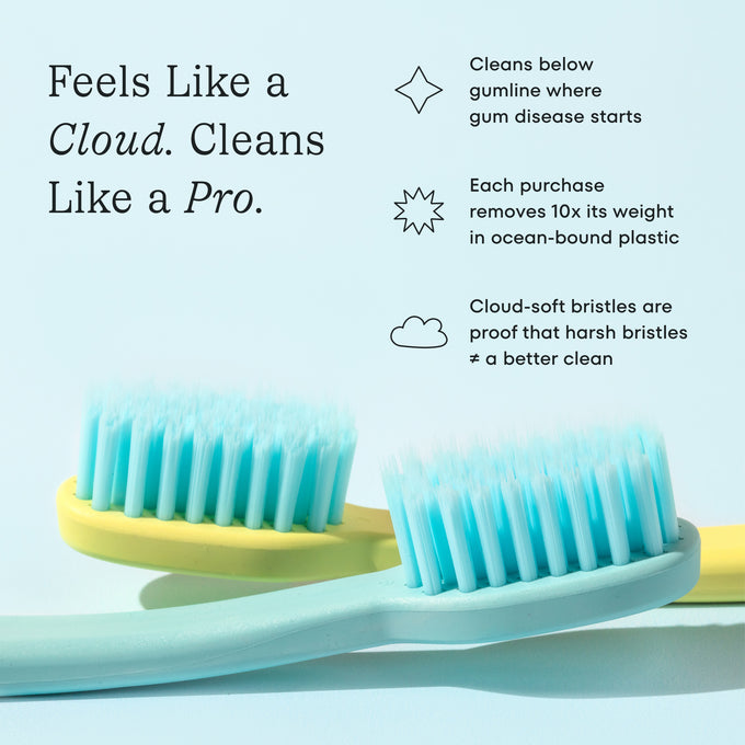 Cocolab-Cocolab Cocobrush Extra-Soft Toothbrush - Blue Bliss-Body-BRU-001-BLU_2-The Detox Market | 