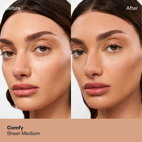 Kosas-Cloud Set Baked Setting & Smoothing Powder-Makeup-CLOUDSET_Baked_PDP_NA_ModelBenefit_Comfy_11.2025-The Detox Market | Comfy - Sheer Medium