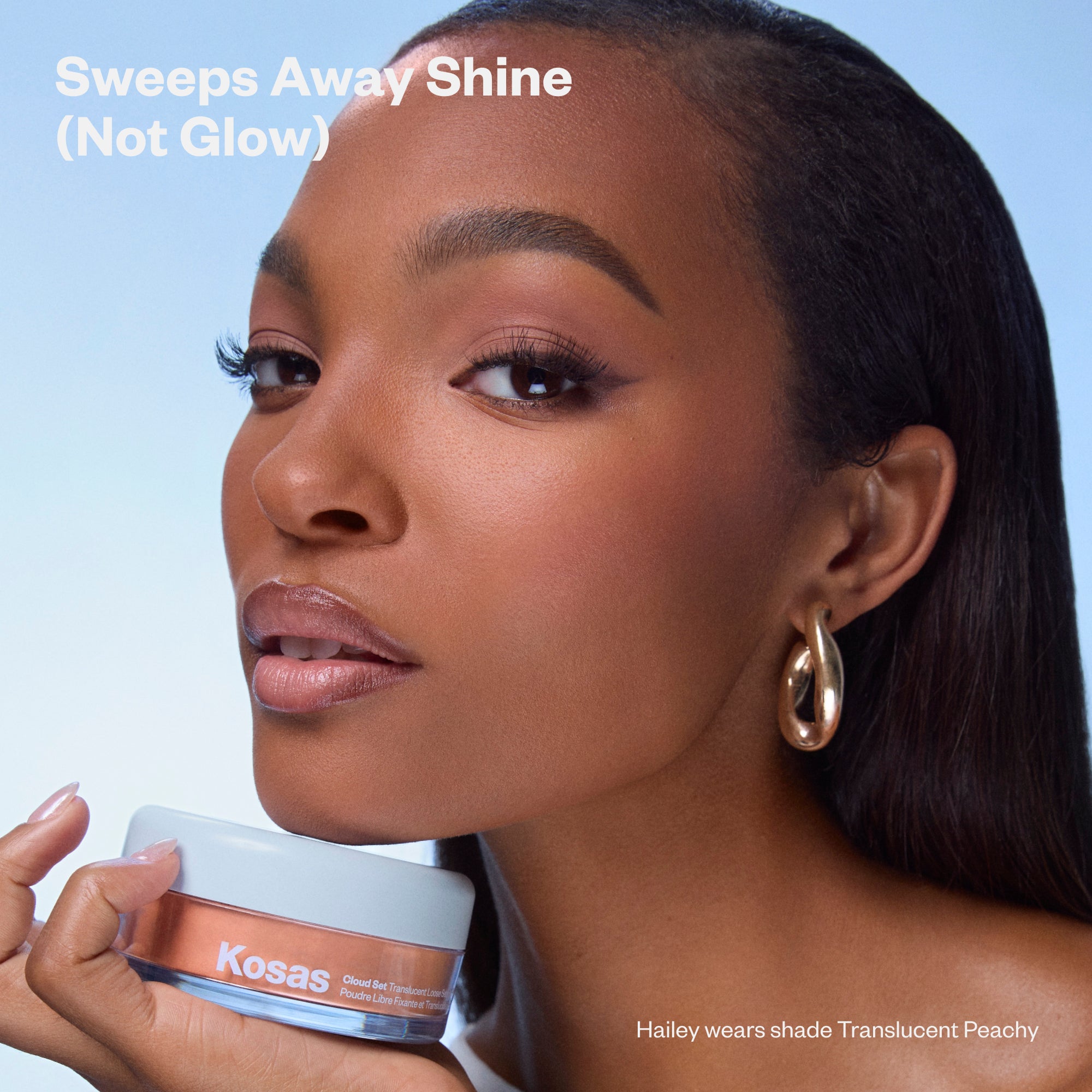 Kosas-Cloud Set - Translucent Loose Setting + Blurring Powder-Makeup-CLOUDSET_Loose_PDP_NA_Peachy_Tagline_11.2025-The Detox Market | Translucent Peachy - Ultra sheer peach