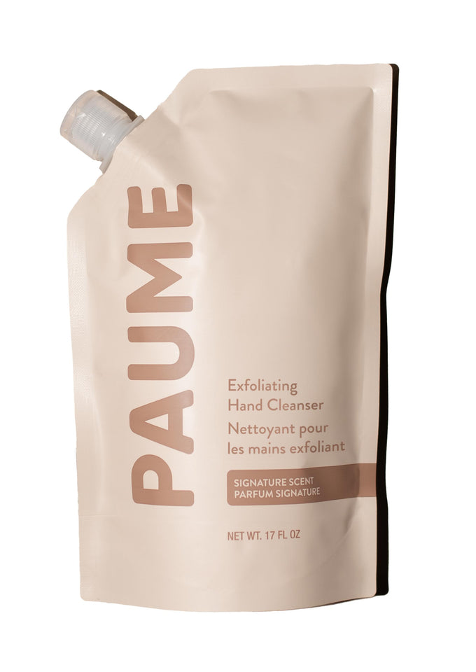 PAUME-Exfoliating Hand Cleanser Refill Bag-Body-CleanserRefillHSFlatLay-The Detox Market | 