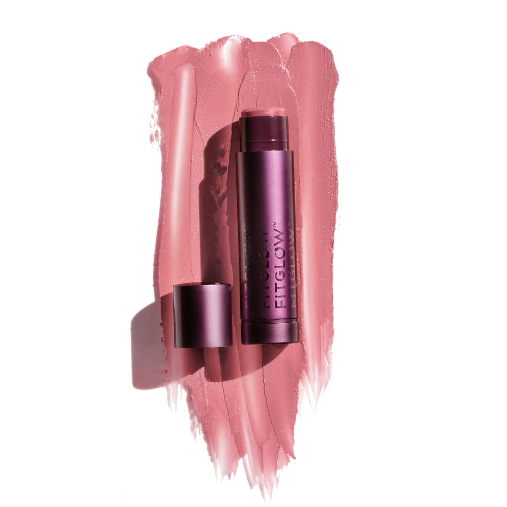Fitglow Beauty-Cloud Collagen Lipstick + Cheek Matte Balm-Makeup-CloudCollagenLipstickBalm_glad_swatch_B2B-The Detox Market | Glad - soft matte pale plum