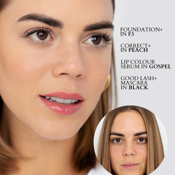 Correct + - Makeup - Fitglow Beauty - Corrector_Peach_model_DTC - The Detox Market | Peach