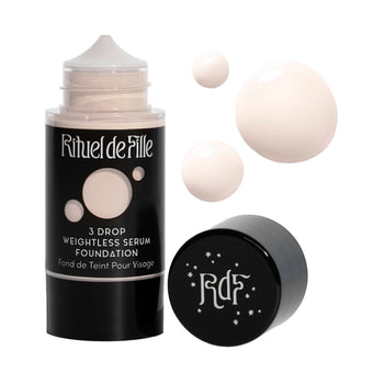 Rituel de Fille-3 Drop Weightless Serum Foundation-Makeup-DROP-100BottlewithSwatchNoDropShadowSquare-The Detox Market | Potion 100 - Very fair shade for soft rose undertones